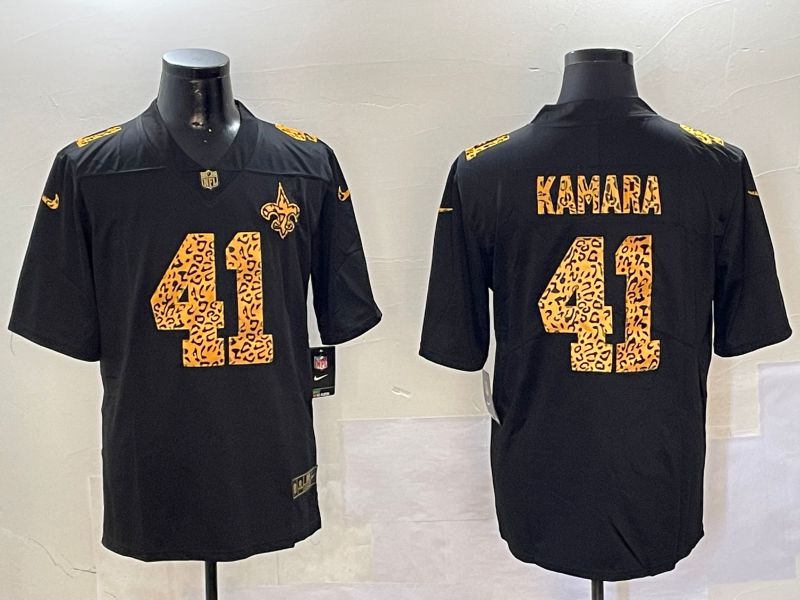 Men New Orleans Saints #41 Kamara Black 2024 Nike Limited NFL Jersey style 0108